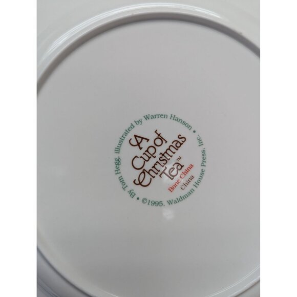 Vintage Walman House A Cup Of Christmas Tea Cookie Plate 10 1/4" Platter in Box - Picture 5 of 7